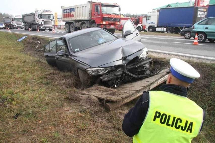 Kolizja w Brzezinach pod Kielcami