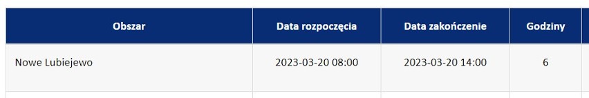 Wyłączenia prądu w regionie. Ostrołęka i powiaty: ostrołęcki, ostrowski i makowski (20.03 - 24.03.2023)