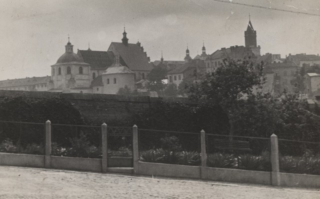 Panorama Starego Miasta m.in. z klasztorem i kościołem dominikanów