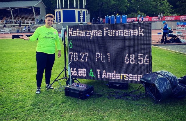 Katarzyna Furmanek z KKL Kielce wygrała konkurs rzutu młotem na Grand Prix Goeteborga.