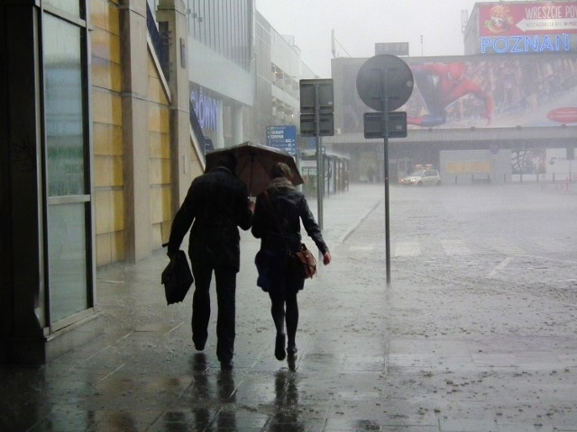 Pogoda w Poznaniu i regionie: Ulewne deszcze, ale powódź nam nie grozi