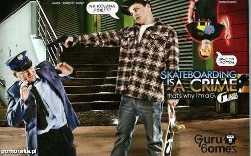 Kontrowersyjna reklama pojawiła się w piśmie dla skateboardowców.