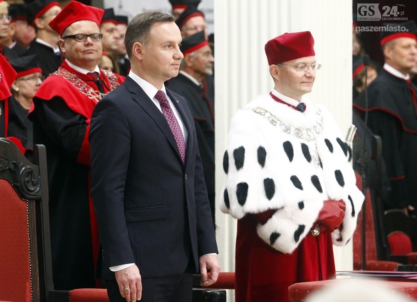 Prezydent Andrzej Duda na rozpoczęciu roku akademickiego PUM