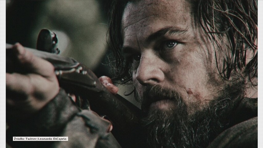 Leonardo DiCaprio jako Hugh Glass w "Zjawie"....