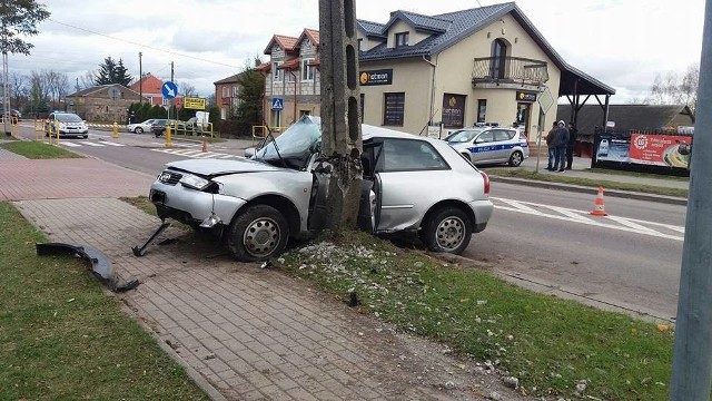 Do wypadku doszło w poniedziałek, tuż przed godziną 12 na ul. Szczuki w Szczuczynie.