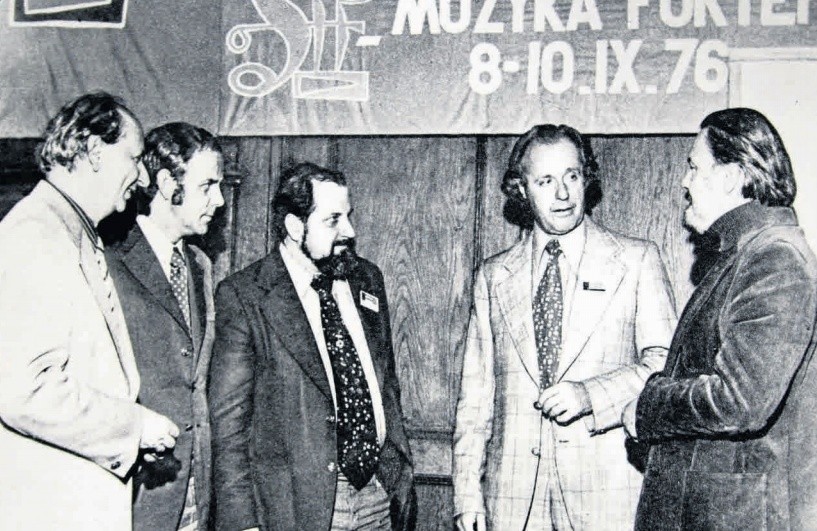 1976 rok. Od lewej: Jerzy Bytnerowicz, Mieczysław...