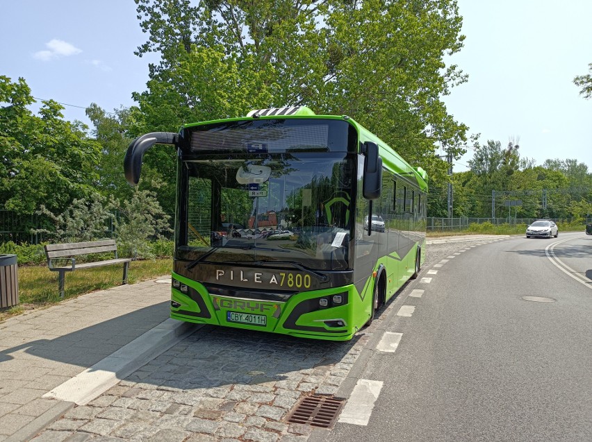 Autobus elektryczny Pilea 10E podczas testów w Sopocie