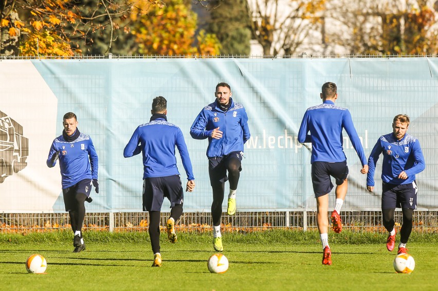 Lech Poznań odbył ostatni trening przed czwartkowym meczem w...