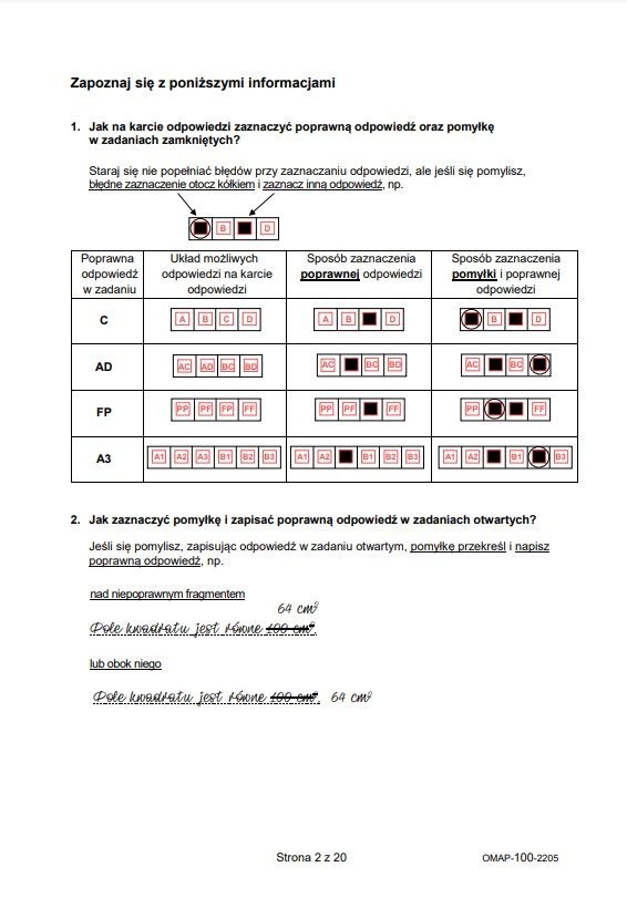 Egzamin ósmoklasisty 2022. Matematyka. Odpowiedzi, pytania,...