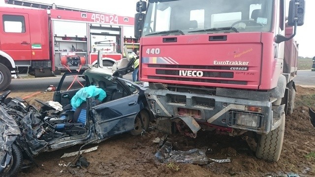 Do wypadku drogowego na drodze Mikicin - Dolistowo doszło w środę w samo południe.