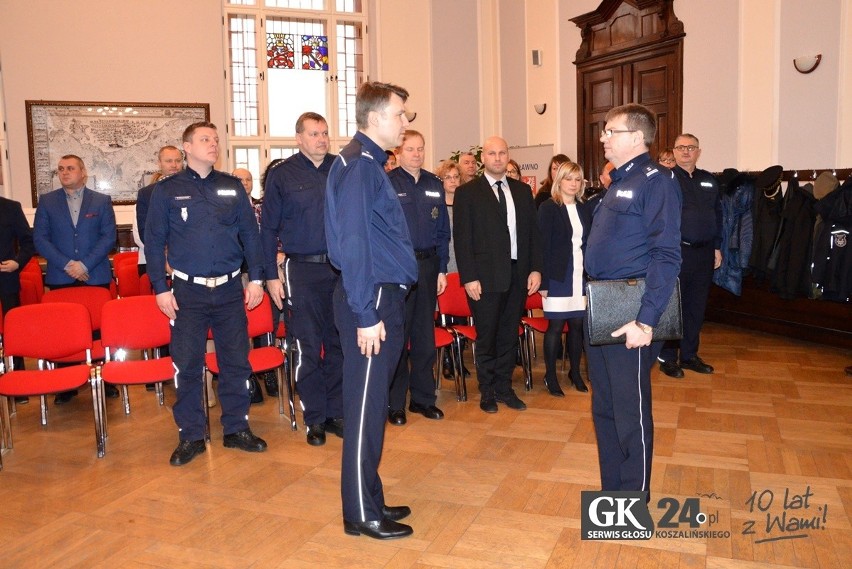 Odprawa Komendy Powiatowej Policji w Sławnie [zdjęcia]