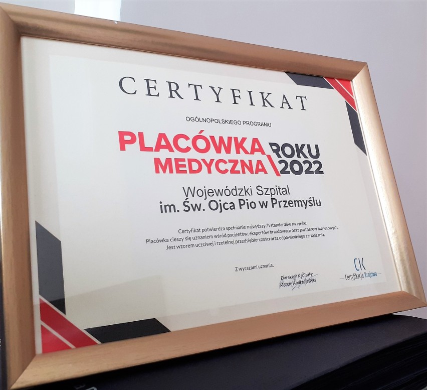 Wojewódzki Szpital w Przemyślu został wyróżniony tytułem...