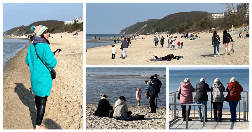 Prawdziwe tłumy na plaży w Międzyzdrojach. To pierwszy taki ciepły weekend nad morzem