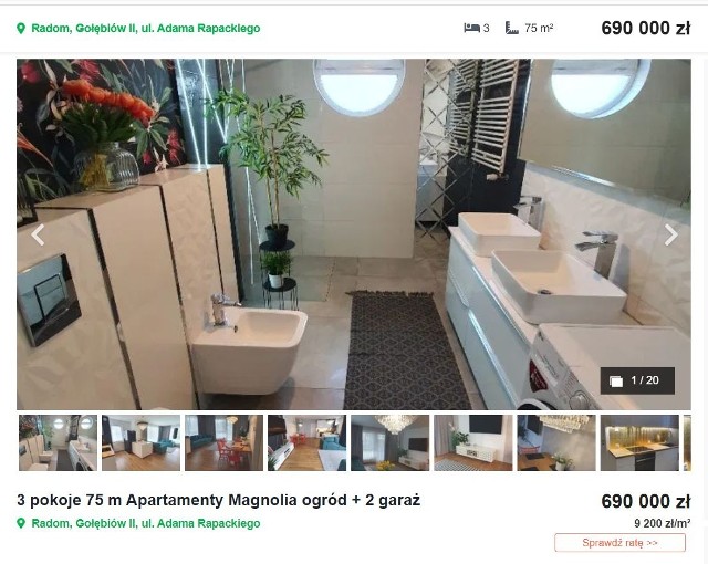 Ile kosztuje luksusowy apartament na sprzedaż w Radomiu? Przejrzeliśmy dla Was serwis otodom.pl i wybraliśmy 10 najdroższych mieszkań do kupienia w Radomiu.Przejdź do oferty