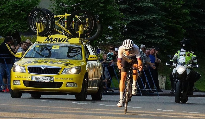 Maciej Paterski wygrał w Końskich wyścig Szlakiem Walk Majora Hubala - Sante Tour 2019. Pecha mieli Grzegorz Stępniak i Piotr Brożyna