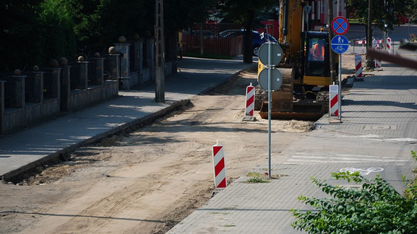 Remont na ulicy Jagiellońskiej w Bielsku Podlaskim