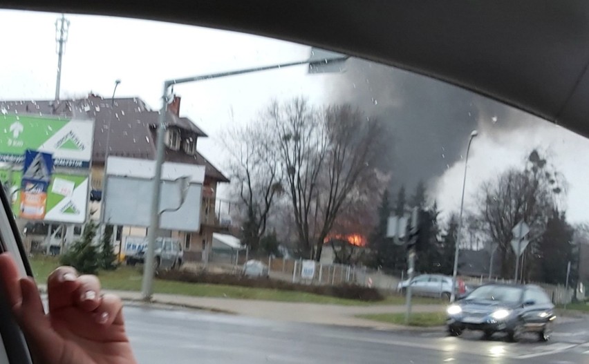 Pożar na terenie MPO w Białymstoku