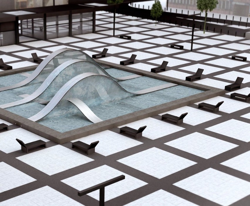 Zwycięski projekt fontanny na placu Nowy Targ
