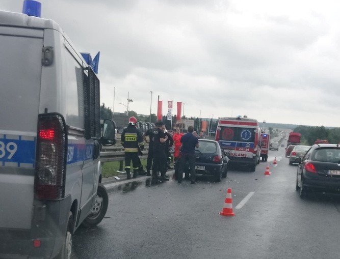 W godzinach popołudniowych na krajowej "jedynce" zderzyło...