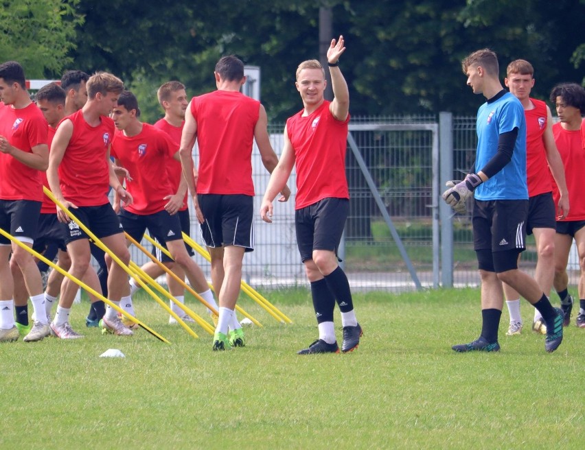 Broń trenuje przed meczem z Lechią