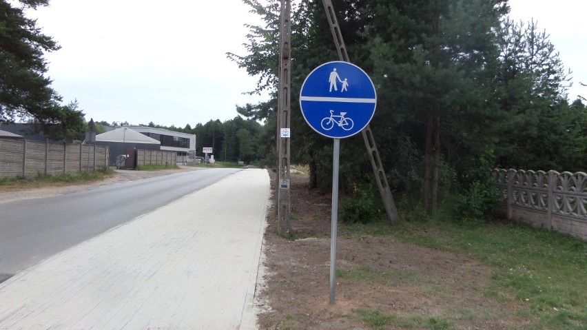 Krótka ścieżka rowerowa w Myszkowie