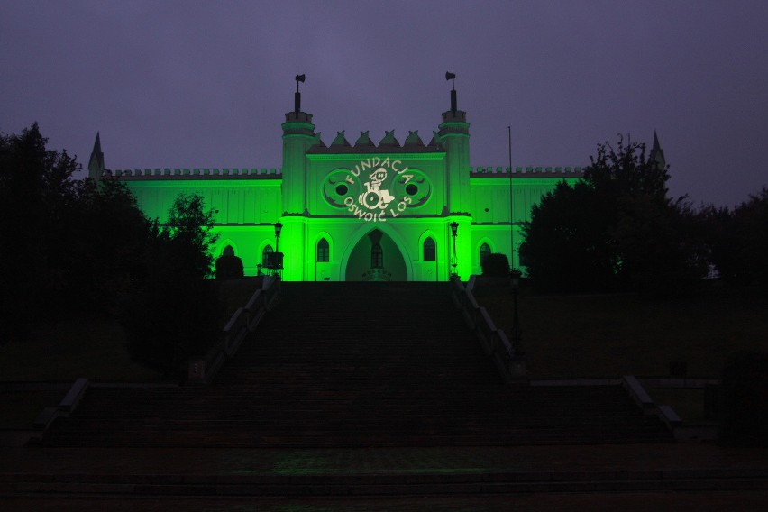 Zamek Lubelski zabłysnął na zielono w Światowy Dzień Mózgowego Porażenia Dziecięcego 