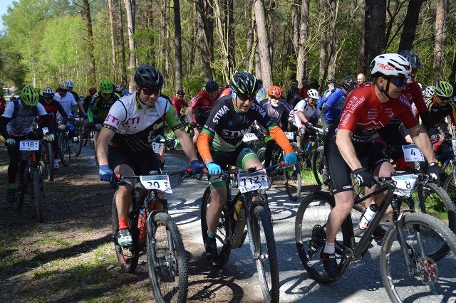 Tak wyglądał start do Stalowowolskiego Rowerowego Crossu Country