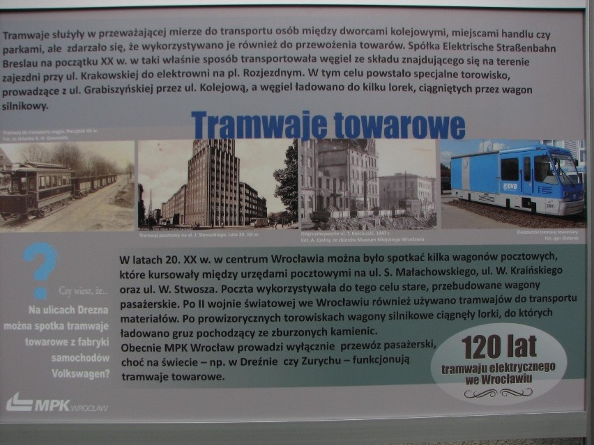 Wystawa "120 lat tramwaju elektrycznego we Wrocławiu" do...