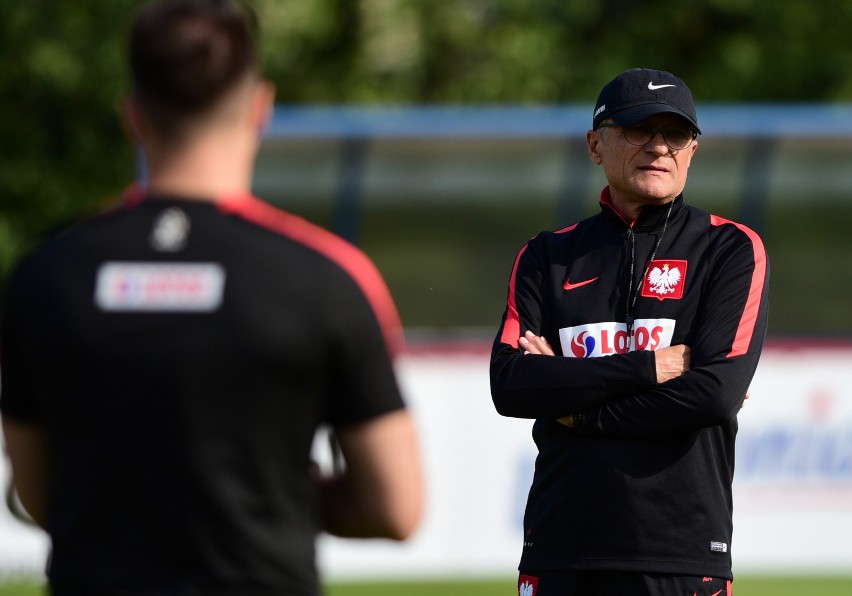 Trening reprezentacji Polski przed meczem eliminacyjnym...