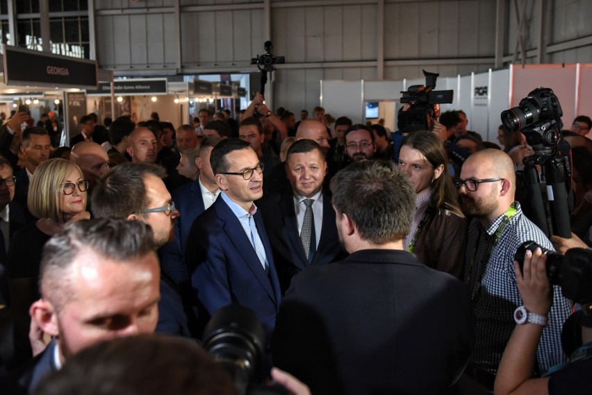 Premier Mateusz Morawiecki na Poznań Game Arena 2018