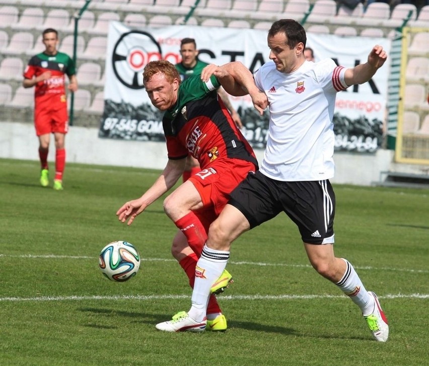 GKS Tychy przegrywał na własnym boisku z Chojniczanką 0:1 po...