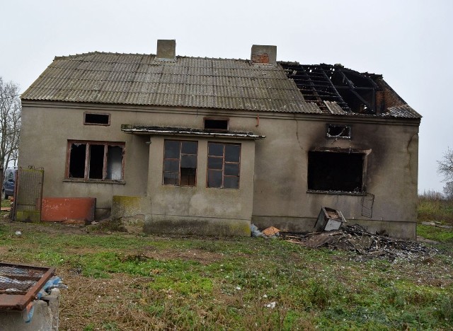 Dom w gminie Piotrków Kujawski podpalono w nocy 5 grudnia 2022 r.