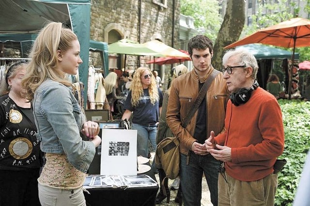 Woody Allen na planie "Co nas kręci, co nas podnieca?"udziela wskazówek Evan Rachel Wood, swojej nowej muzie.  