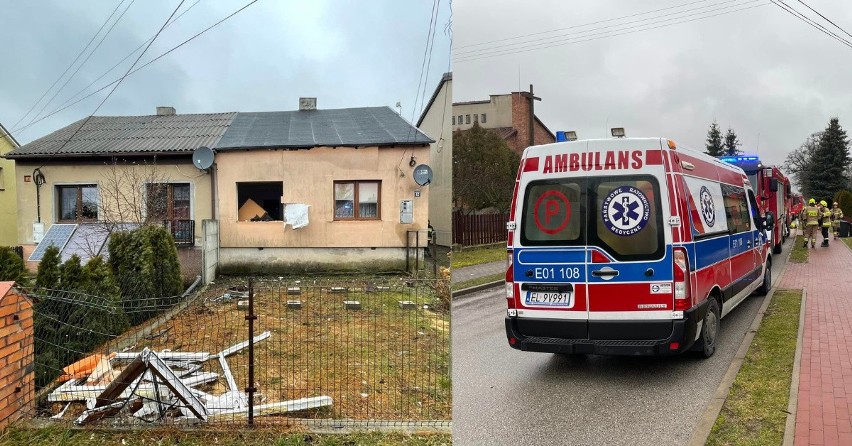Wybuch gazu w Chorzenicach w powiecie pajęczańskim. Jedna osoba została ranna