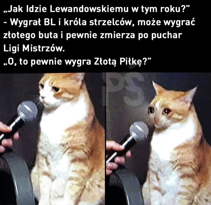 Złota Piłka nie dla Roberta Lewandowskiego. Memy komentują...