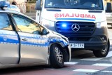 Wypadek radiowozu w Świdnicy. Dwoje policjantów trafiło do szpitala