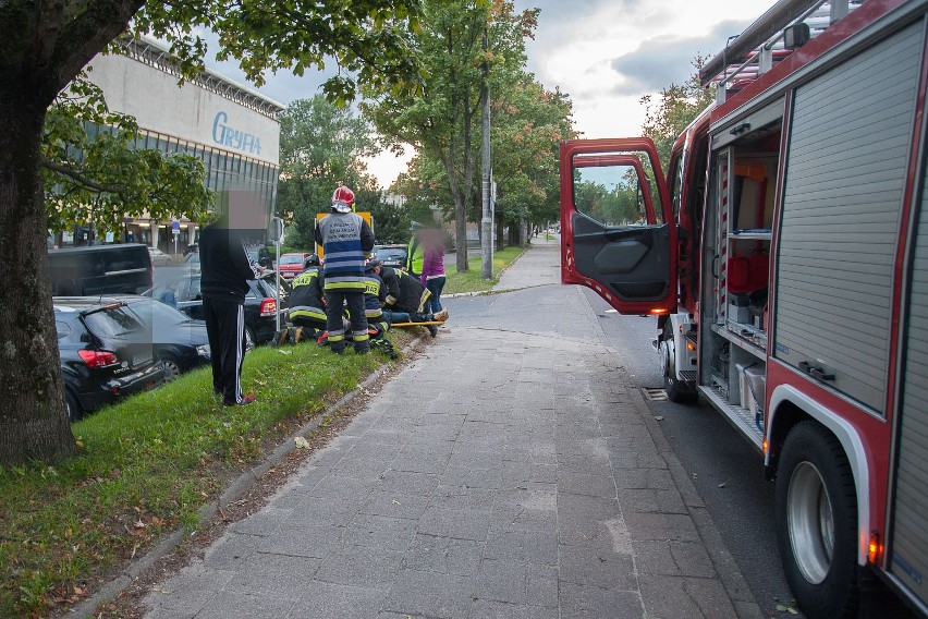 Wypadek z udziałem motocyklisty przy Szczecińskiej w Słupsku 