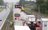 Wypadek na A4 pod Wrocławiem. Kierowca nie żyje [ZDJĘCIA]