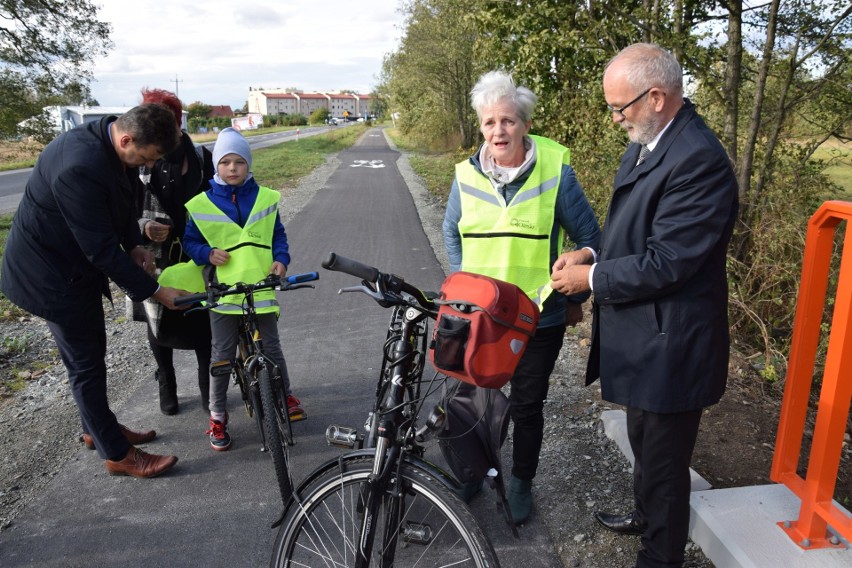 Otwarcie ścieżki rowerowej po Paulince w Gorzowie Śląskim.