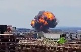 Katastrofa myśliwca w Hiszpanii. Wojskowy F-18 rozbił się o ziemię - WIDEO