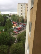 Pożar mieszkania w pobliżu Galerii Nowy Świat w Rzeszowie. Jedna osoba trafiła do szpitala