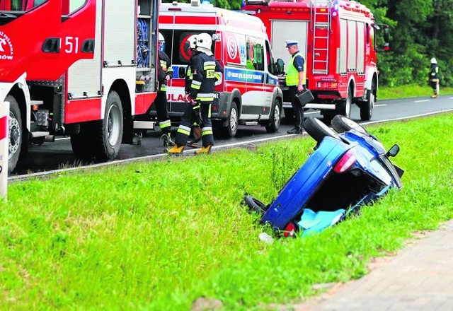 W Zbydniowie dachowała kierująca citroenem 71-letnia kobieta