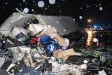 Tragiczny wypadek w Turznie na DK nr 91. Na trasie Toruń - Włocławek zginęły dwie osoby [ZDJĘCIA]