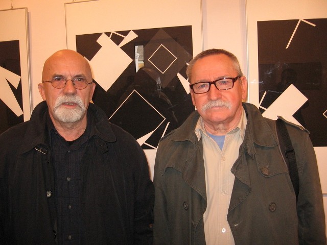 Trójkę artystów reprezentowali Aleksandr Olszewski( z lewej) i Jan Trojan.