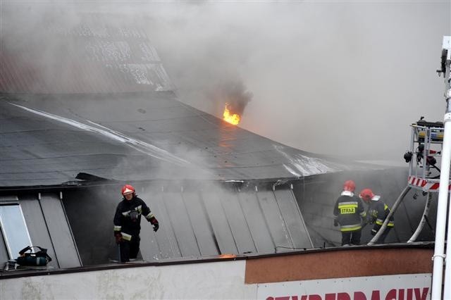 Pożar na Gdańskiej w Szczecinie