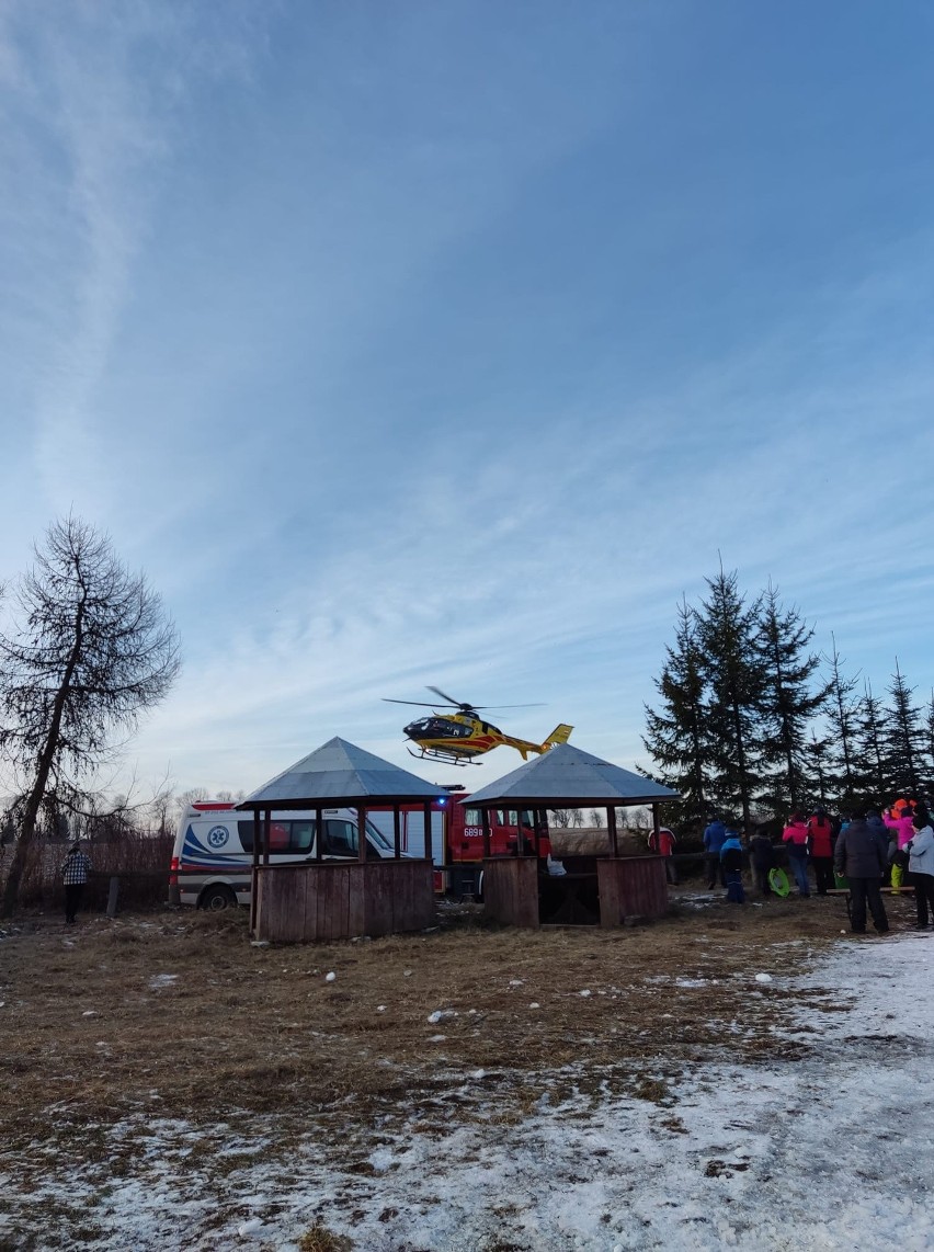 W Smoleniu doszło do groźnego wypadku na stoku narciarskim.