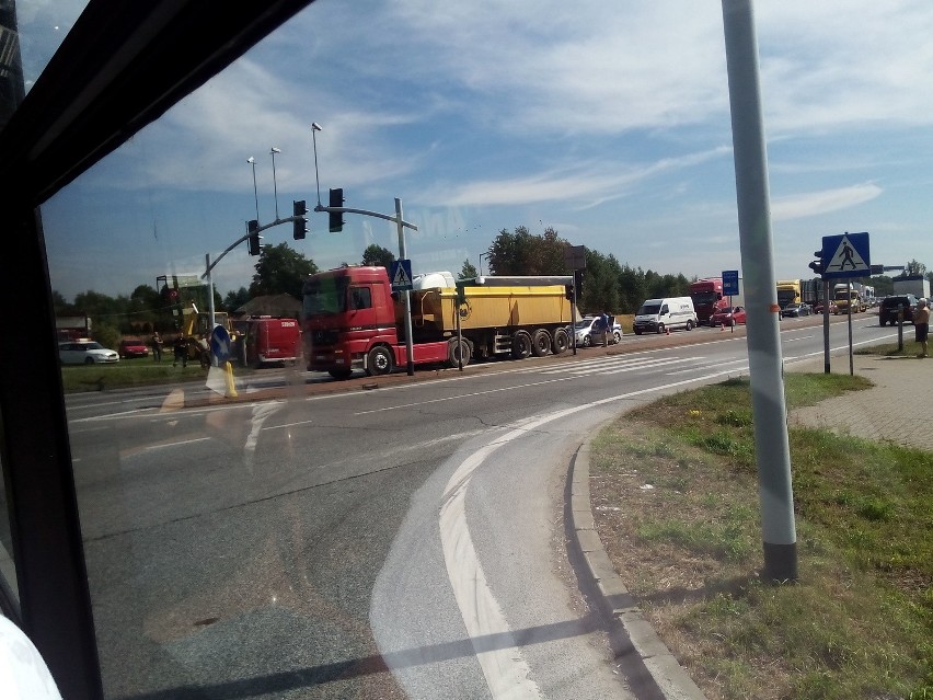 Wypadek motocyklisty w Koziegłowach