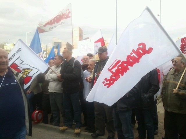 Wczorajszy protest przed siedzibą Ciechu w Warszawie rozpoczął się o godz. 13.30