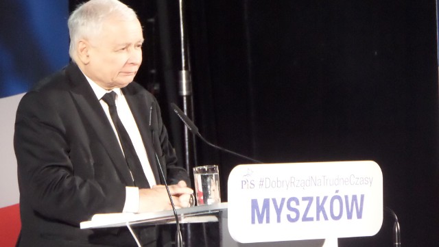 Spotkanie z Jarosławem Kaczyńskim w Myszkowie
