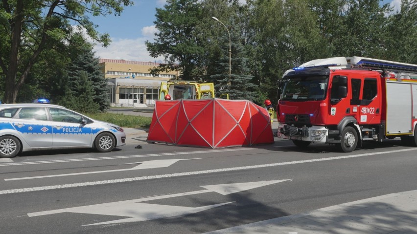 Śmiertelny wypadek na ul. Martyniaków w Jaworznie.